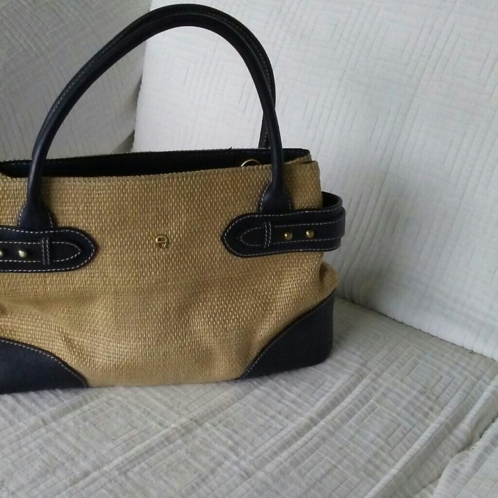 Etienne Aigner raffia bag